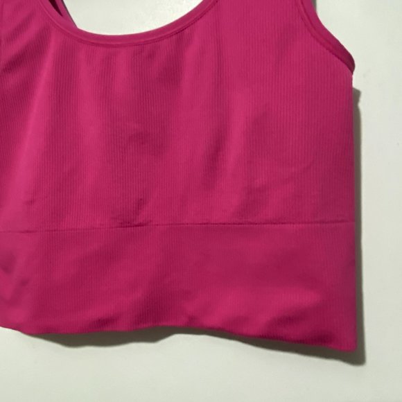 Athleta Aurora Seamless Scoop Crop Tank Hot Pink Size M - Picture 5 of 6